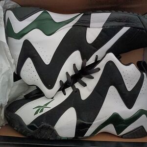 Reebok Kamikaze 2 "Shawn Kemp"Men's Black, White, and Green Sneakers